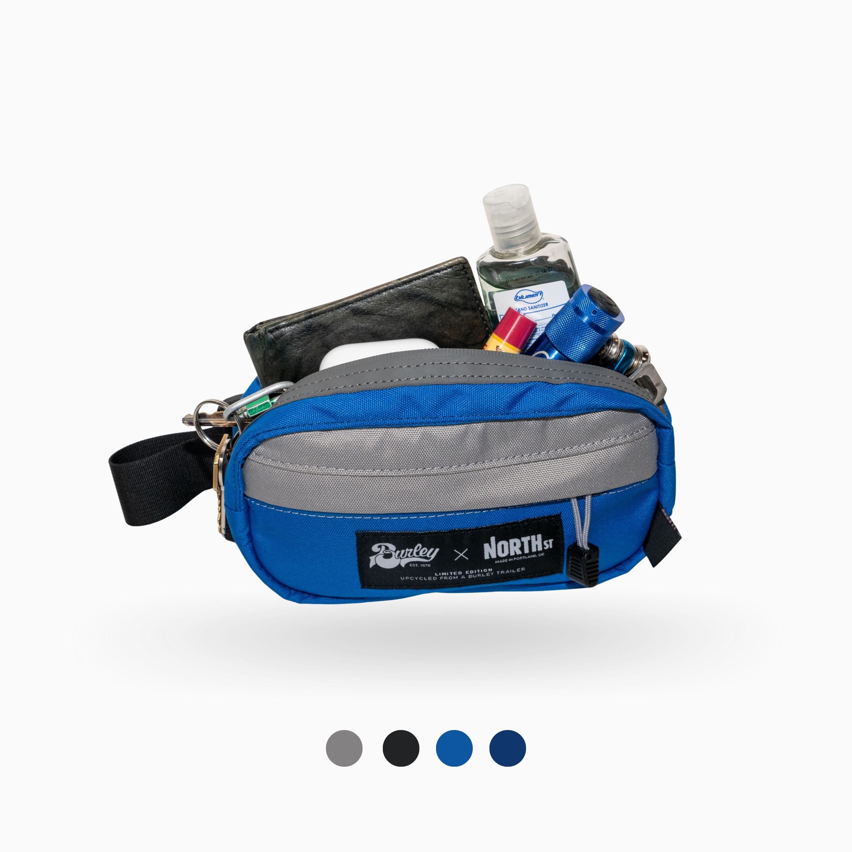 studio photography of a Burley hip pack